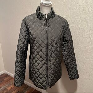 Market & Spruce Women's Olive Green Quilted Jacket Size XL
